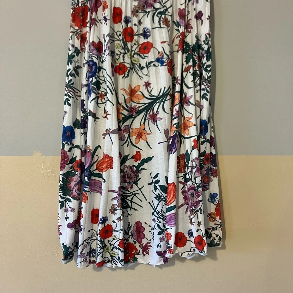 Vibrant Floral A-Line‎ Skirt